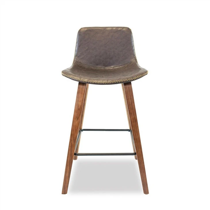 Barhocker Stuhl Metallfußstütze PU-Kissensitz
