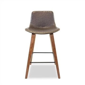 Barhocker Stuhl Metallfußstütze PU-Kissensitz