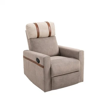 Luxuriöses drehbares Liegesofa mit Massagefunktion aus Stoff