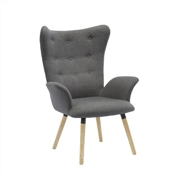 Neuer bequemer Sessel mit Beinen aus Buchenholz