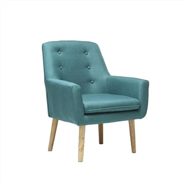Neu gestalteter Sessel mit Sitz aus Stoff und Baumwolle