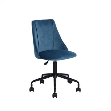 Drehbarer, ergonomischer Bürostuhl aus Samt