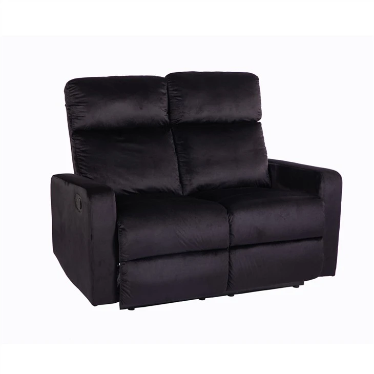 Zweisitziges Liegesofa aus Samtstoff
