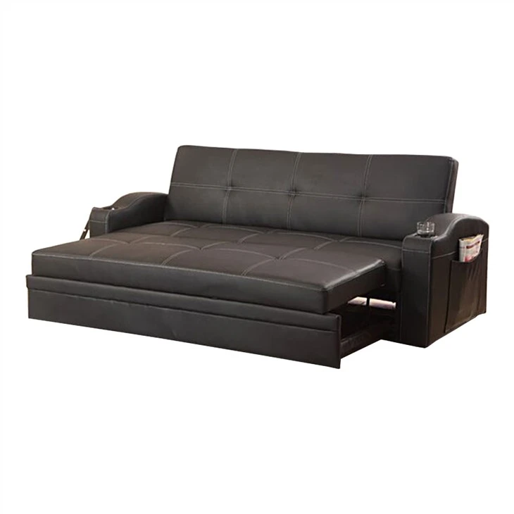 Klappbares Schlafsofa aus PU-Leder