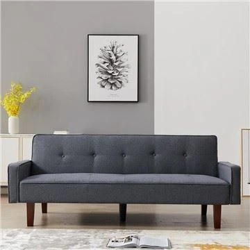 Schlafsofa mit quadratischen Armlehnen