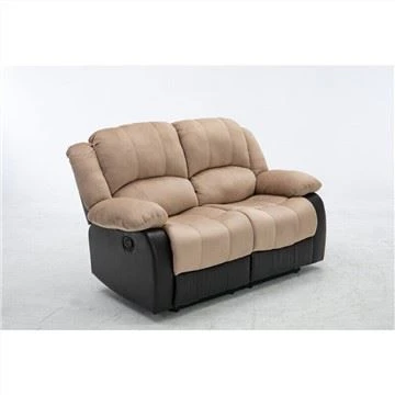 Verstellbares Liegesofa aus PU-Stoff und Leder