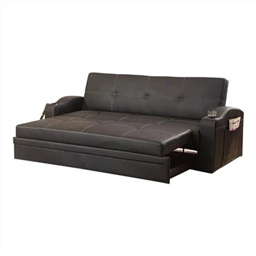 Klappbares Schlafsofa aus PU-Leder