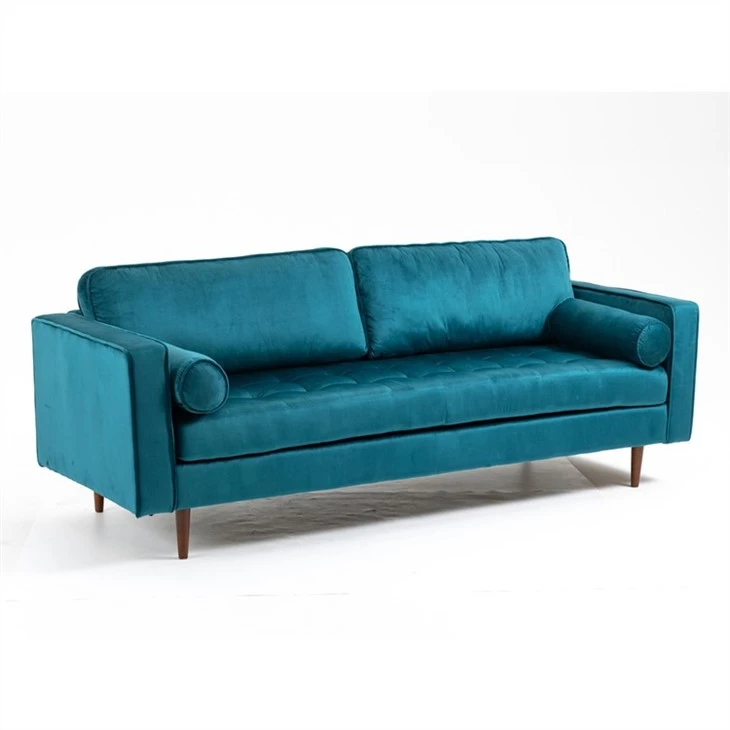 Modern light luxury velvet fabric sofa Modern light luxury velvet fabric sofa